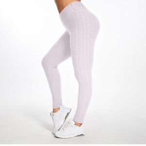 Women's Textured Leggings - White